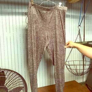Grey flecked soft lounge pants